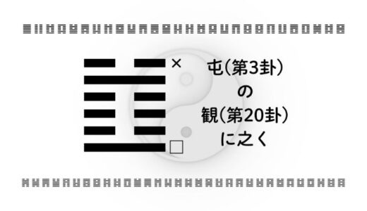 「屯(第3卦)の観(第20卦)に之く」：混沌の中に見出す未来ビジョンとは？